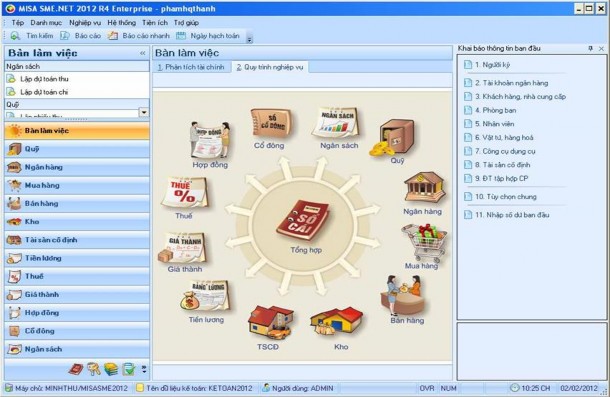 Hình 3 1 Giao diện phần mềm kế toán MISA SME NET 2012 Phần mềm kế toán thương 2