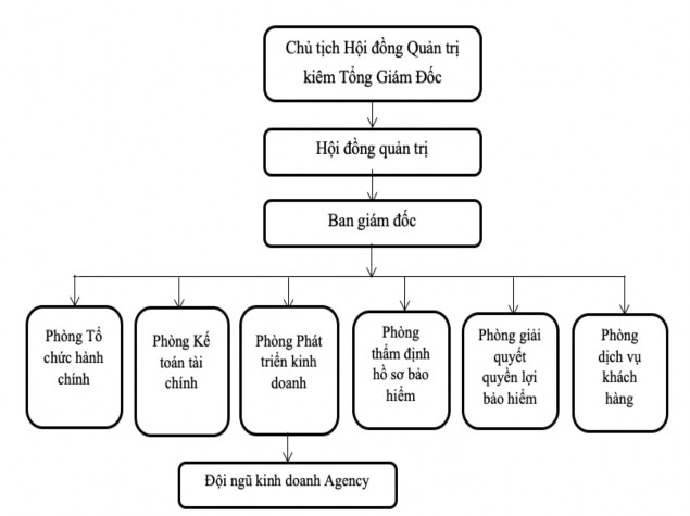 Sơ đồ 2 1 Mô hình bộ máy tổ chức của Công ty TNHH bảo hiểm nhân thọ Chubb 1