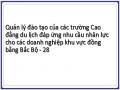 Quản lý đào tạo của các trường Cao đẳng du lịch đáp ứng nhu cầu nhân lực cho các doanh nghiệp khu vực đồng bằng Bắc Bộ - 28