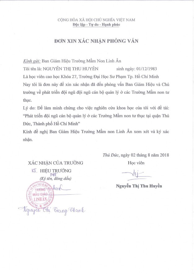 PHẠM TRƯỜNG MẦM NON HOÀNG ANH MỘT SỐ VĂN BẢN CỦA TRƯỜNG MẦM NON THỦ ĐỨC 15