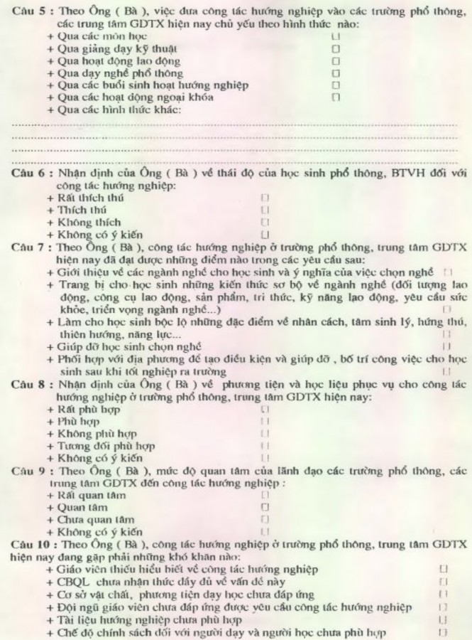 Quản lý công tác hướng nghiệp cho học sinh phổ thông bậc trung học tại các trung tâm giáo dục thường xuyên trên địa bàn thành phố Đà Nẵng thực trạng và giải pháp - 13 4