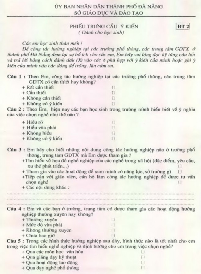 Quản lý công tác hướng nghiệp cho học sinh phổ thông bậc trung học tại các trung tâm giáo dục thường xuyên trên địa bàn thành phố Đà Nẵng thực trạng và giải pháp - 13 6