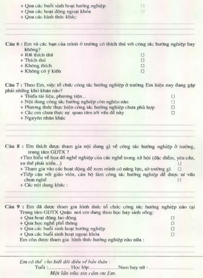 Quản lý công tác hướng nghiệp cho học sinh phổ thông bậc trung học tại các trung tâm giáo dục thường xuyên trên địa bàn thành phố Đà Nẵng thực trạng và giải pháp - 13 7