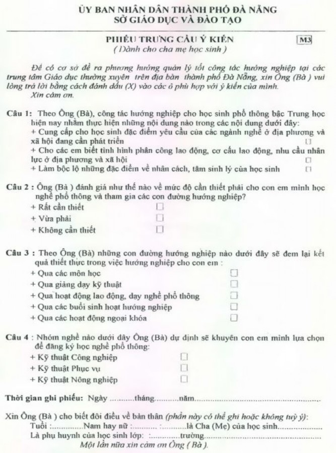 Quản lý công tác hướng nghiệp cho học sinh phổ thông bậc trung học tại các trung tâm giáo dục thường xuyên trên địa bàn thành phố Đà Nẵng thực trạng và giải pháp - 13 8