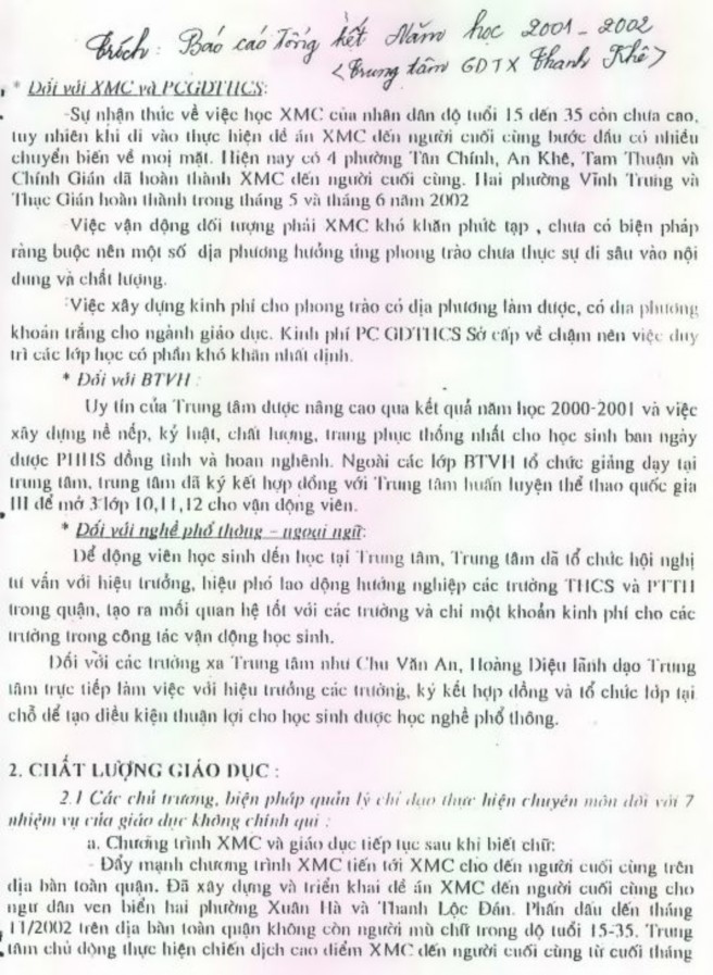 Quản lý công tác hướng nghiệp cho học sinh phổ thông bậc trung học tại các trung tâm giáo dục thường xuyên trên địa bàn thành phố Đà Nẵng thực trạng và giải pháp - 14 7