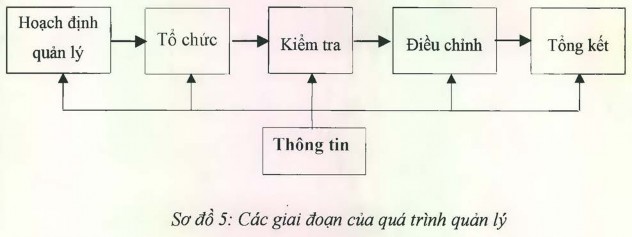Các chức năng quản lý diễn ra kế tiếp nhau ứng với các giai đoạn của hoạt 2