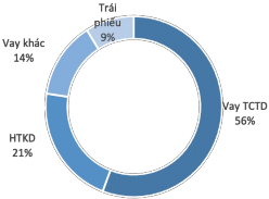Biểu đồ 4 Cơ cấu vốn bình quân tại một CTCK năm 2021 dự kiến Biểu đồ 5 3