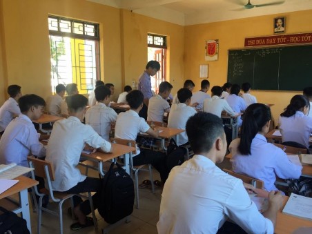 Giờ lên lớp của thầy trò tại Trung tâm GDNN GDTX huyện Kim Sơn Số lượng học 2