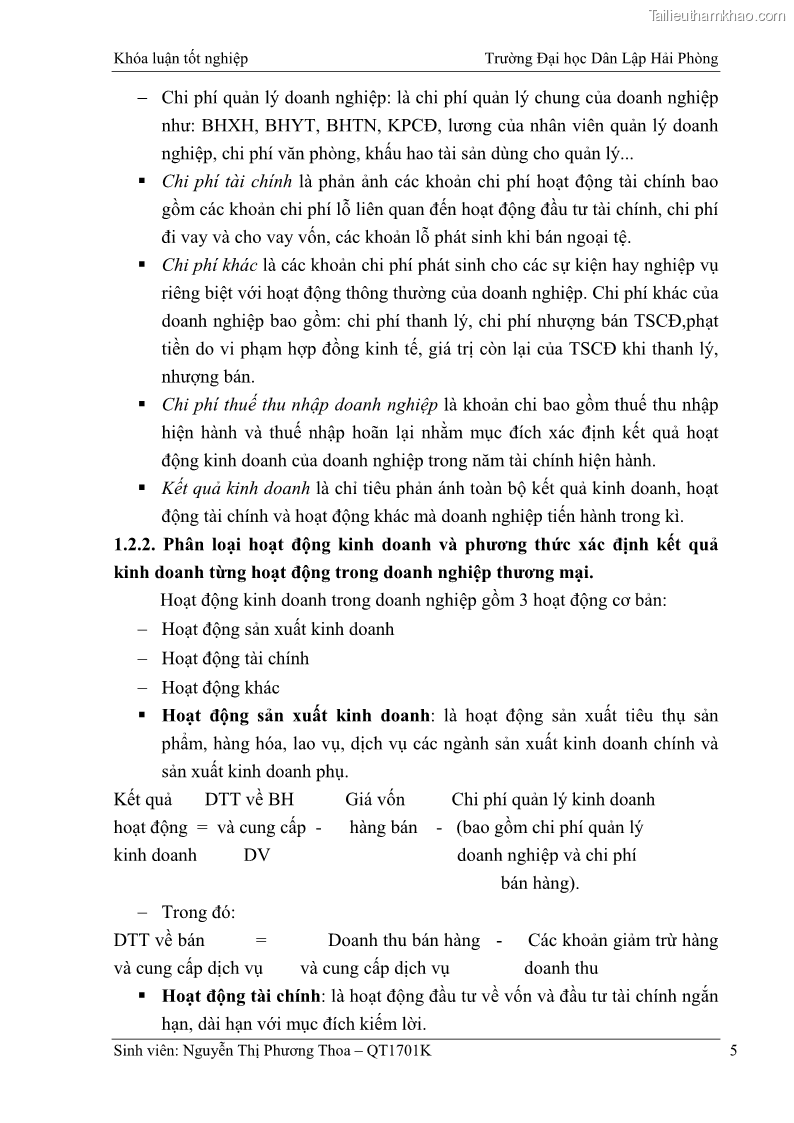 Khóa luận tốt nghiệp kế toán kiểm toán Hoàn thiện tổ chức kế toán doanh thu, chi phí và xác định kết quả kinh doanh tại Công ty Cổ phần thương mại dịch vụ du lịch Phúc Hoàng Kim - 1 Trang 10