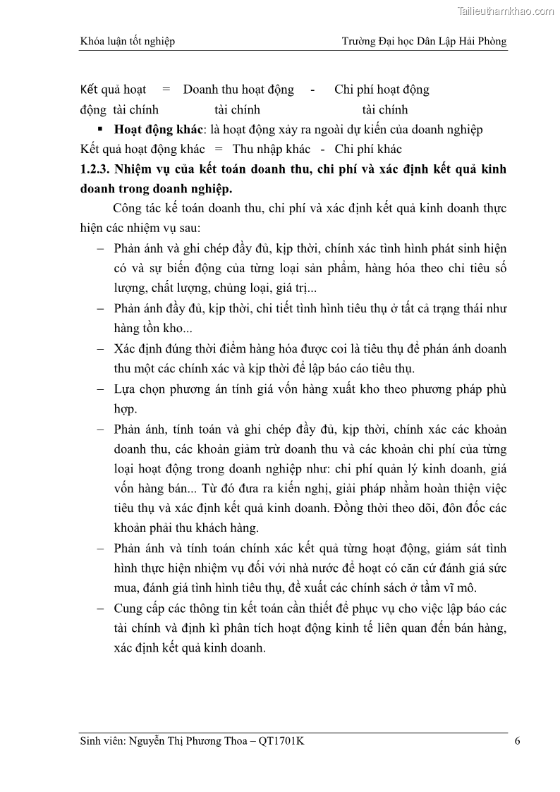 Khóa luận tốt nghiệp kế toán kiểm toán Hoàn thiện tổ chức kế toán doanh thu, chi phí và xác định kết quả kinh doanh tại Công ty Cổ phần thương mại dịch vụ du lịch Phúc Hoàng Kim - 1 Trang 11