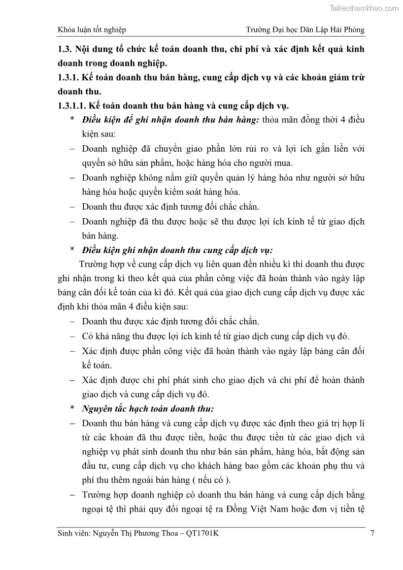 Khóa luận tốt nghiệp kế toán kiểm toán Hoàn thiện tổ chức kế toán doanh thu, chi phí và xác định kết quả kinh doanh tại Công ty Cổ phần thương mại dịch vụ du lịch Phúc Hoàng Kim - 1 Trang 12
