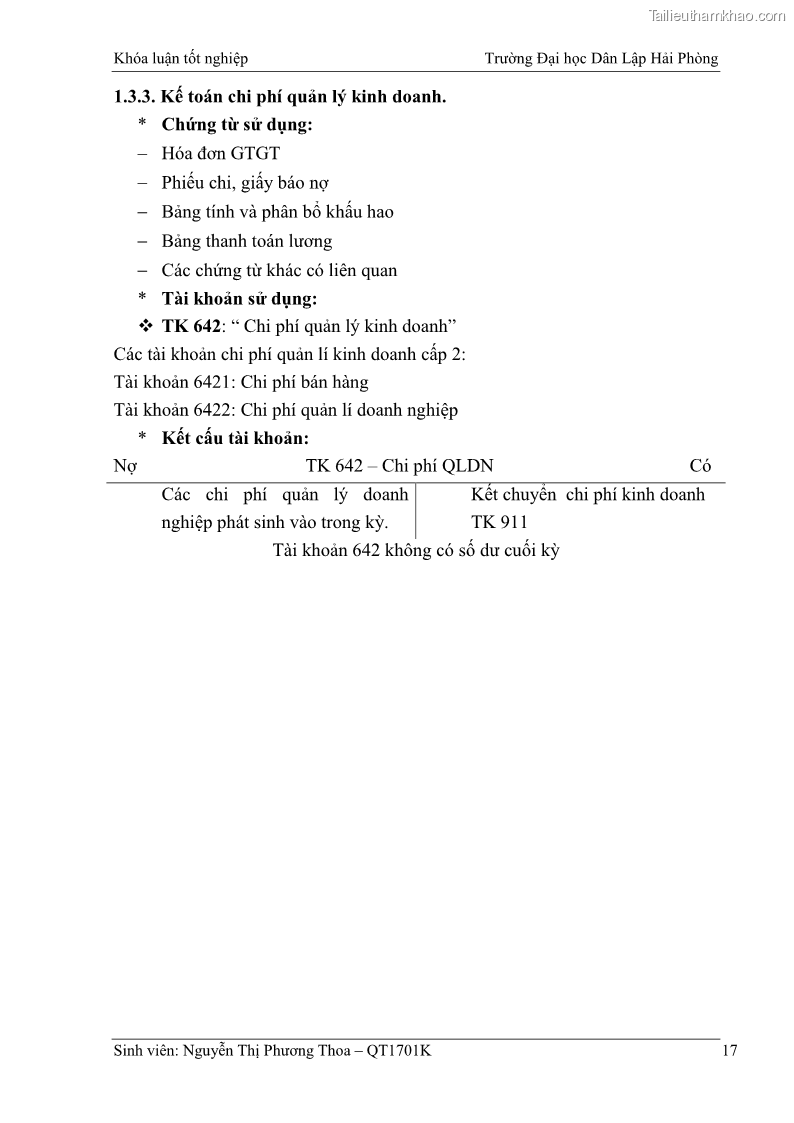 Khóa luận tốt nghiệp kế toán kiểm toán Hoàn thiện tổ chức kế toán doanh thu, chi phí và xác định kết quả kinh doanh tại Công ty Cổ phần thương mại dịch vụ du lịch Phúc Hoàng Kim - 2 Trang 22