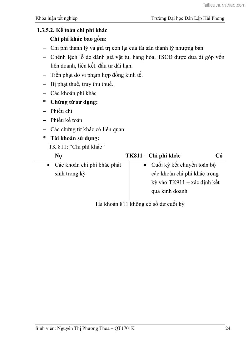 Khóa luận tốt nghiệp kế toán kiểm toán Hoàn thiện tổ chức kế toán doanh thu, chi phí và xác định kết quả kinh doanh tại Công ty Cổ phần thương mại dịch vụ du lịch Phúc Hoàng Kim - 3 Trang 29