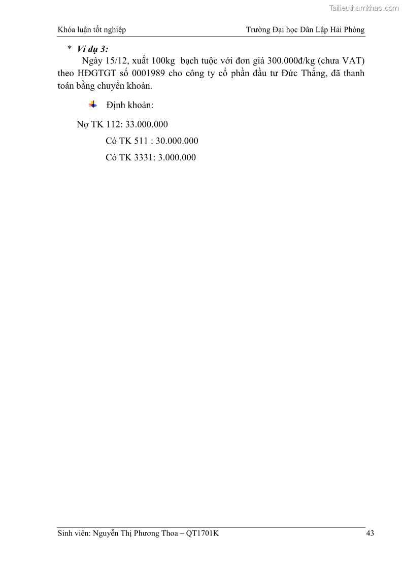 Khóa luận tốt nghiệp kế toán kiểm toán Hoàn thiện tổ chức kế toán doanh thu, chi phí và xác định kết quả kinh doanh tại Công ty Cổ phần thương mại dịch vụ du lịch Phúc Hoàng Kim - 4 Trang 48