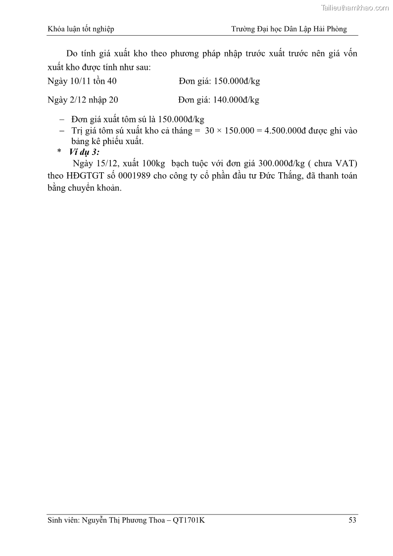 Khóa luận tốt nghiệp kế toán kiểm toán Hoàn thiện tổ chức kế toán doanh thu, chi phí và xác định kết quả kinh doanh tại Công ty Cổ phần thương mại dịch vụ du lịch Phúc Hoàng Kim - 5 Trang 58