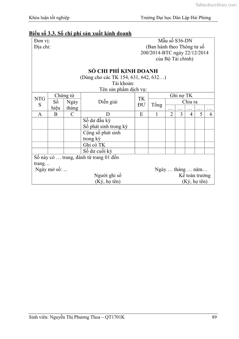 Khóa luận tốt nghiệp kế toán kiểm toán Hoàn thiện tổ chức kế toán doanh thu, chi phí và xác định kết quả kinh doanh tại Công ty Cổ phần thương mại dịch vụ du lịch Phúc Hoàng Kim - 8 Trang 94