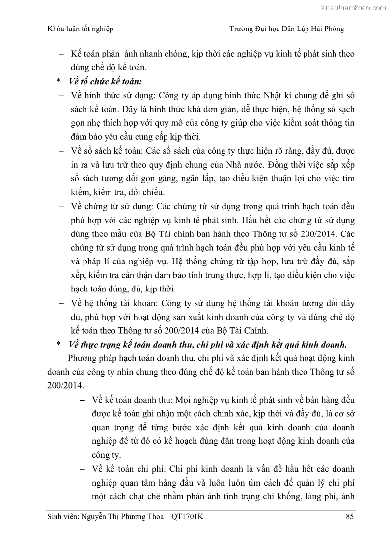 Khóa luận tốt nghiệp kế toán kiểm toán Hoàn thiện tổ chức kế toán doanh thu, chi phí và xác định kết quả kinh doanh tại Công ty Cổ phần thương mại dịch vụ du lịch Phúc Hoàng Kim - 8 Trang 90