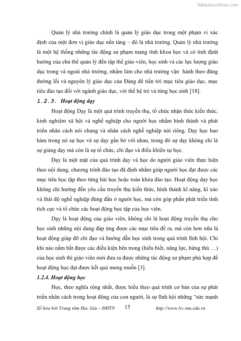 Luận văn thạc sĩ khoa học giáo dục Tổ chức dạy học tiếng Anh thông qua thiết lập môi trường giao tiếp tại các trường trung học cơ sở thị xã Phú Thọ, tỉnh Phú Thọ - 3 Trang 25