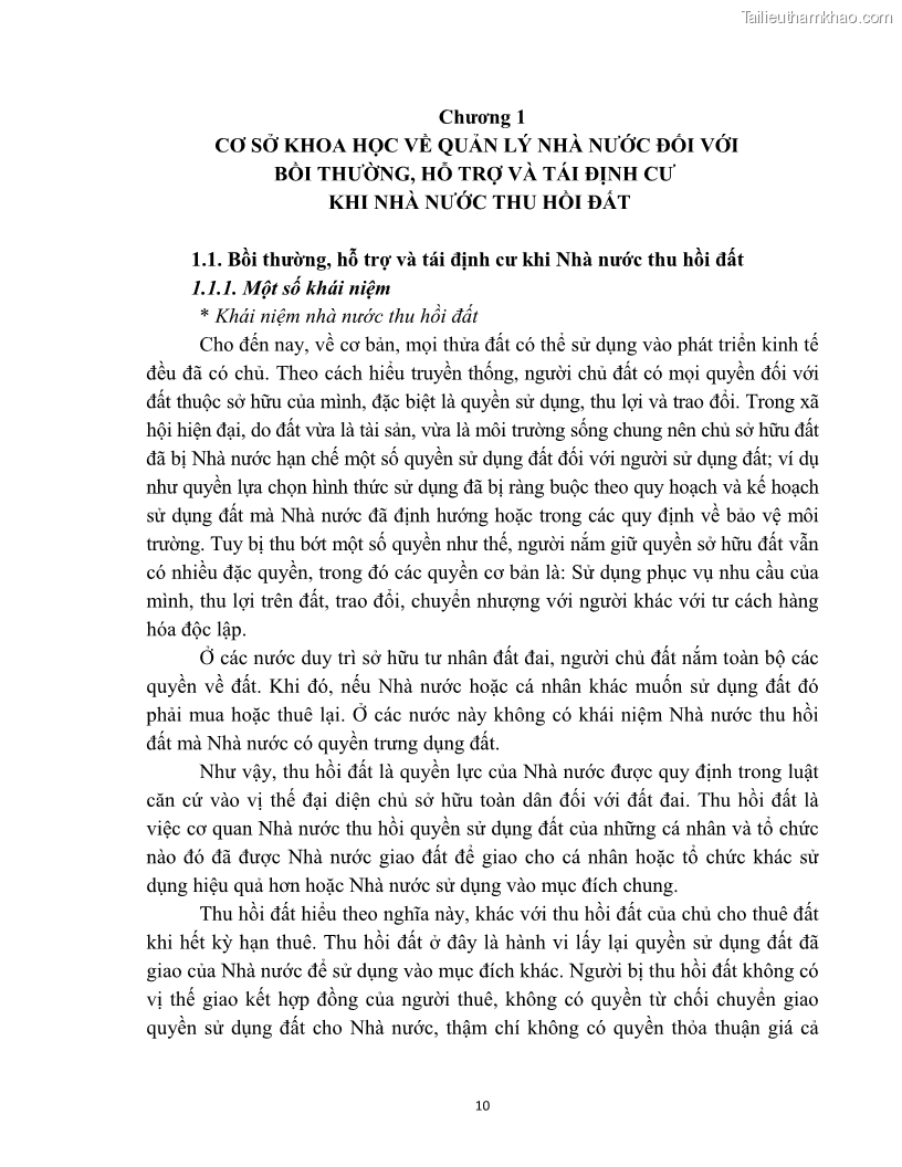 Luận văn thạc sĩ quản lý công Quản lý nhà nước về bồi thường, hỗ trợ và tái định cư khi Nhà nước thu hồi đất trên địa bàn thị xã Buôn Hồ, tỉnh Đắk Lắk - 2 Trang 17