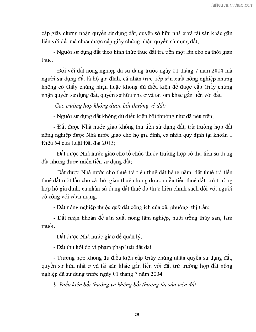 Luận văn thạc sĩ quản lý công Quản lý nhà nước về bồi thường, hỗ trợ và tái định cư khi Nhà nước thu hồi đất trên địa bàn thị xã Buôn Hồ, tỉnh Đắk Lắk - 3 Trang 36