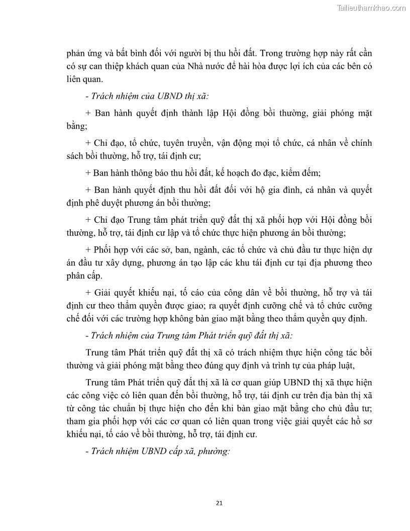 Luận văn thạc sĩ quản lý công Quản lý nhà nước về bồi thường, hỗ trợ và tái định cư khi Nhà nước thu hồi đất trên địa bàn thị xã Buôn Hồ, tỉnh Đắk Lắk - 3 Trang 28