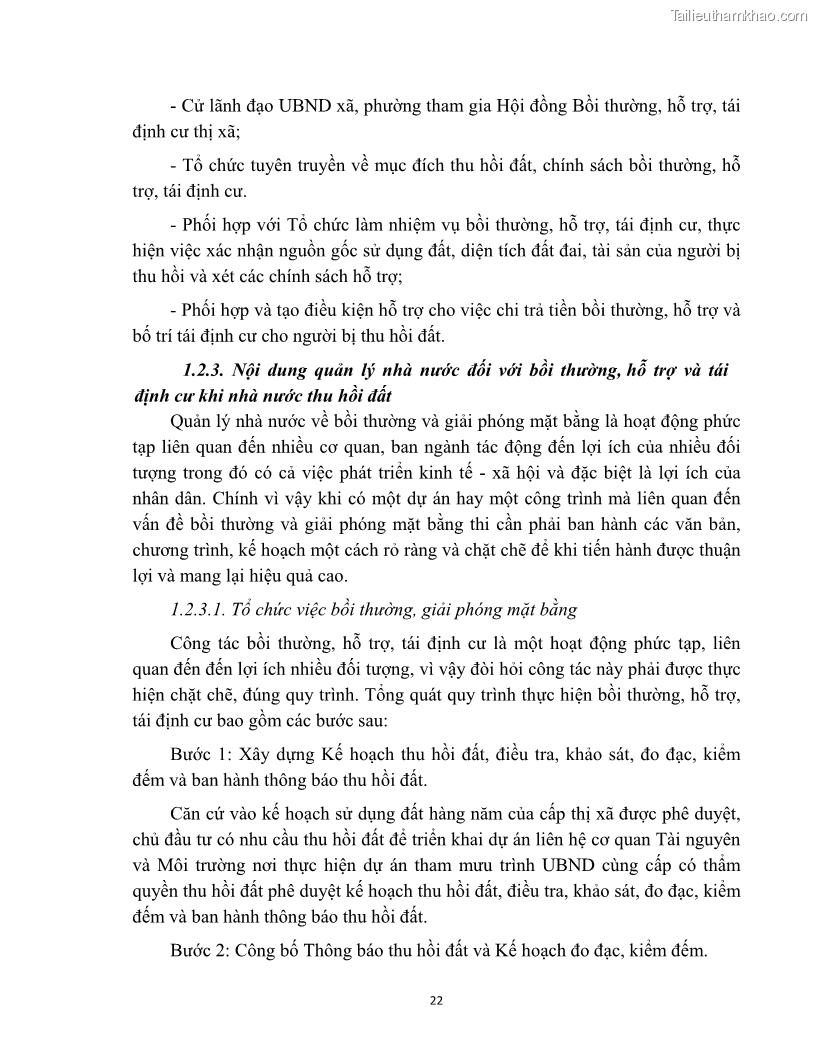 Luận văn thạc sĩ quản lý công Quản lý nhà nước về bồi thường, hỗ trợ và tái định cư khi Nhà nước thu hồi đất trên địa bàn thị xã Buôn Hồ, tỉnh Đắk Lắk - 3 Trang 29