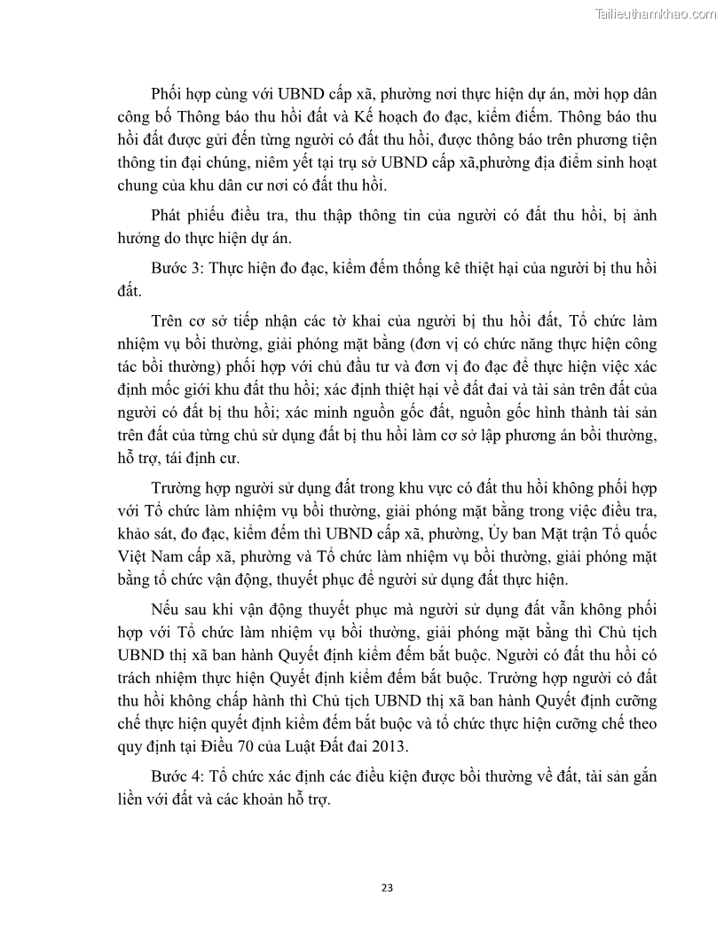 Luận văn thạc sĩ quản lý công Quản lý nhà nước về bồi thường, hỗ trợ và tái định cư khi Nhà nước thu hồi đất trên địa bàn thị xã Buôn Hồ, tỉnh Đắk Lắk - 3 Trang 30