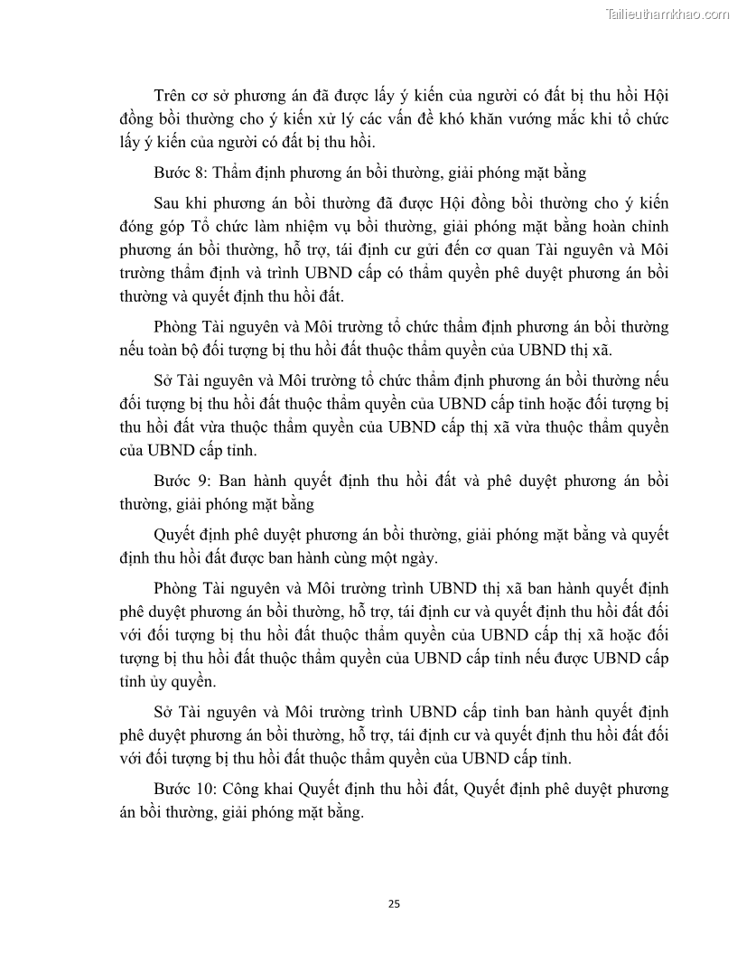Luận văn thạc sĩ quản lý công Quản lý nhà nước về bồi thường, hỗ trợ và tái định cư khi Nhà nước thu hồi đất trên địa bàn thị xã Buôn Hồ, tỉnh Đắk Lắk - 3 Trang 32