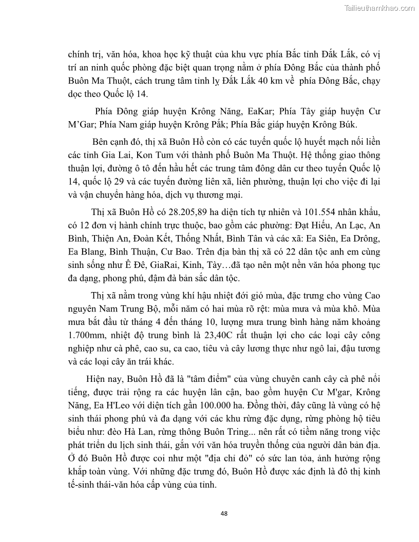 Luận văn thạc sĩ quản lý công Quản lý nhà nước về bồi thường, hỗ trợ và tái định cư khi Nhà nước thu hồi đất trên địa bàn thị xã Buôn Hồ, tỉnh Đắk Lắk - 5 Trang 55