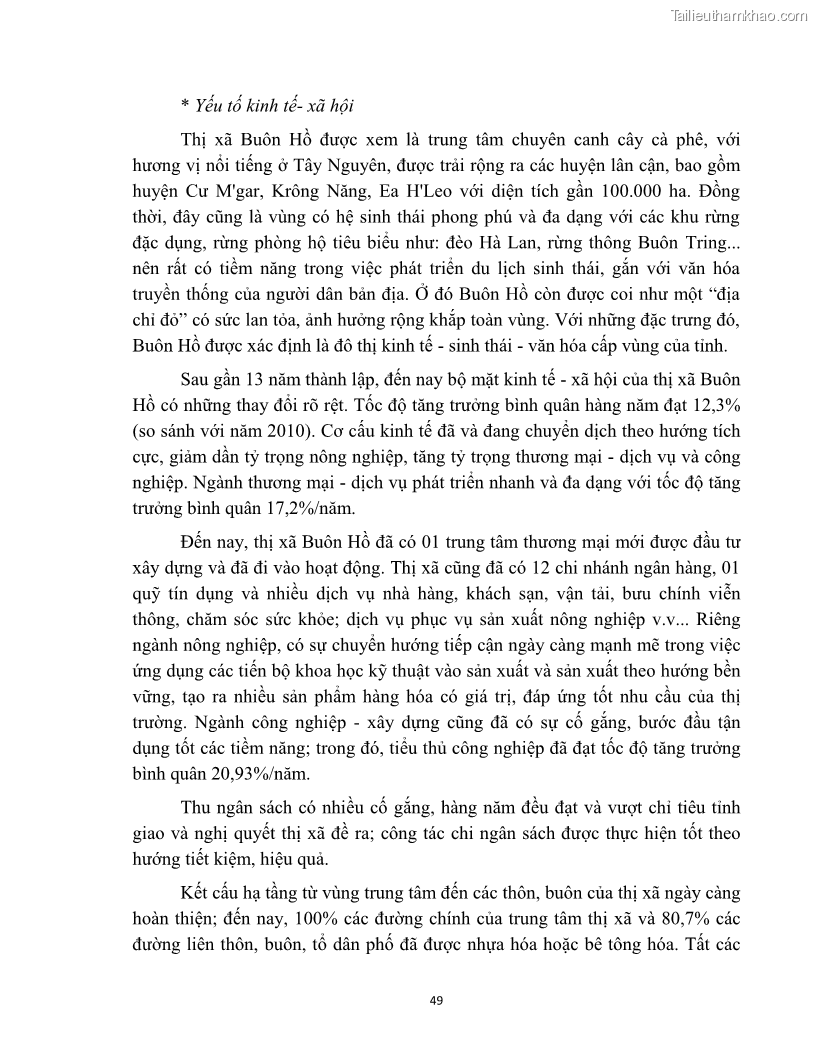 Luận văn thạc sĩ quản lý công Quản lý nhà nước về bồi thường, hỗ trợ và tái định cư khi Nhà nước thu hồi đất trên địa bàn thị xã Buôn Hồ, tỉnh Đắk Lắk - 5 Trang 56