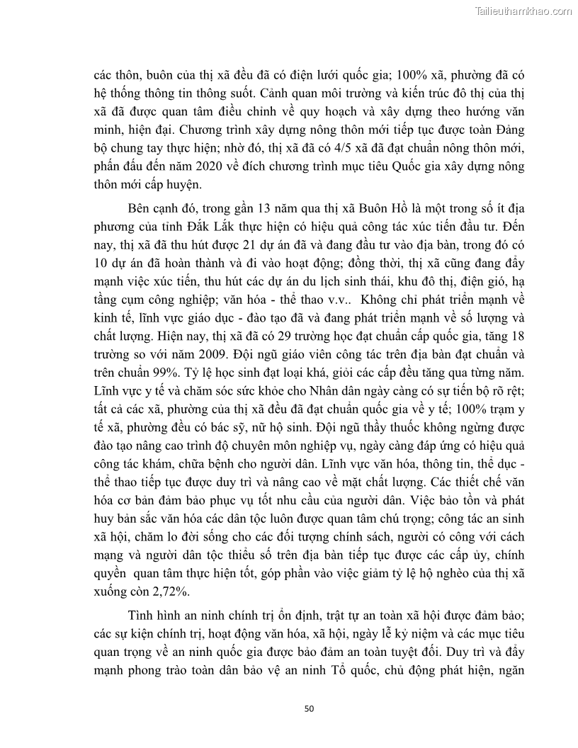 Luận văn thạc sĩ quản lý công Quản lý nhà nước về bồi thường, hỗ trợ và tái định cư khi Nhà nước thu hồi đất trên địa bàn thị xã Buôn Hồ, tỉnh Đắk Lắk - 5 Trang 57