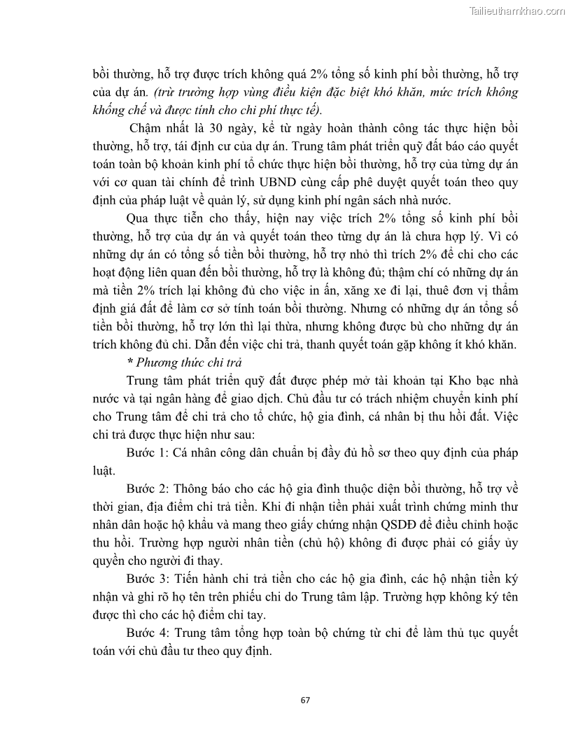 Luận văn thạc sĩ quản lý công Quản lý nhà nước về bồi thường, hỗ trợ và tái định cư khi Nhà nước thu hồi đất trên địa bàn thị xã Buôn Hồ, tỉnh Đắk Lắk - 7 Trang 74