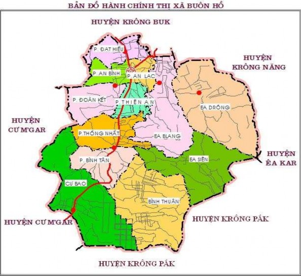 Thị xã Buôn Hồ được thành lập vào ngày 23 12 2008 theo Nghị định số 07 NĐ 1