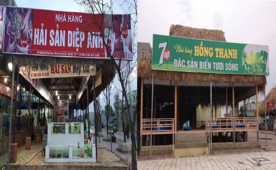 Hình ảnh một số cơ sở ăn uống được khảo sát và điều tra xã hội học 2