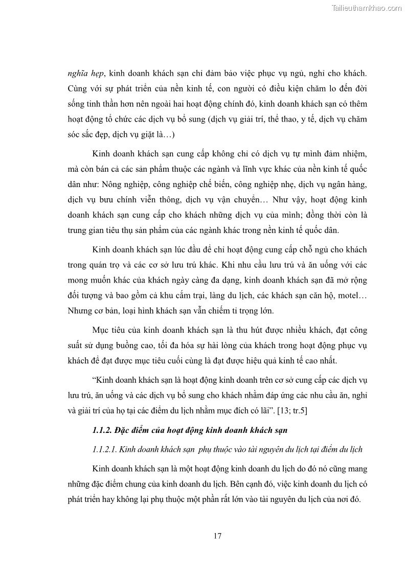 Luận văn thạc sĩ du lịch Áp dụng tiêu chuẩn kỹ năng nghề du lịch Việt Nam VTOS vào nghiên cứu lĩnh vực an ninh – an toàn trong các khách sạn 4 sao tại Hải Phòng - 2 Trang 17