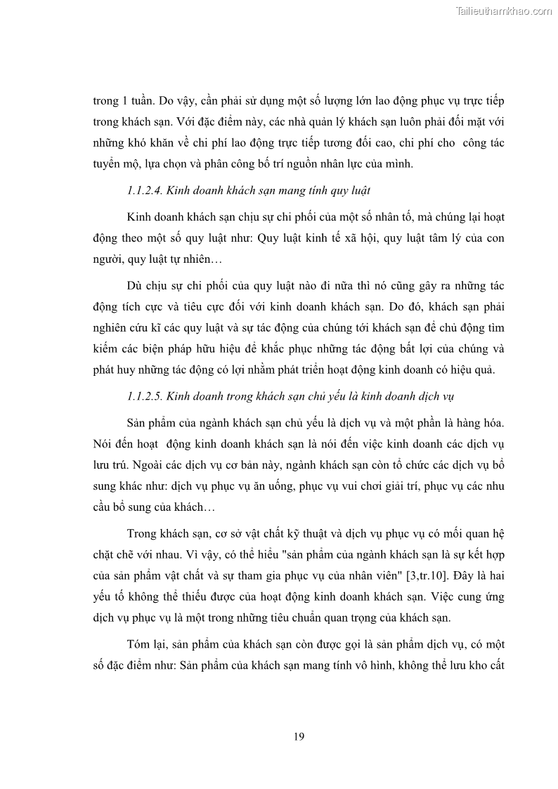 Luận văn thạc sĩ du lịch Áp dụng tiêu chuẩn kỹ năng nghề du lịch Việt Nam VTOS vào nghiên cứu lĩnh vực an ninh – an toàn trong các khách sạn 4 sao tại Hải Phòng - 2 Trang 19