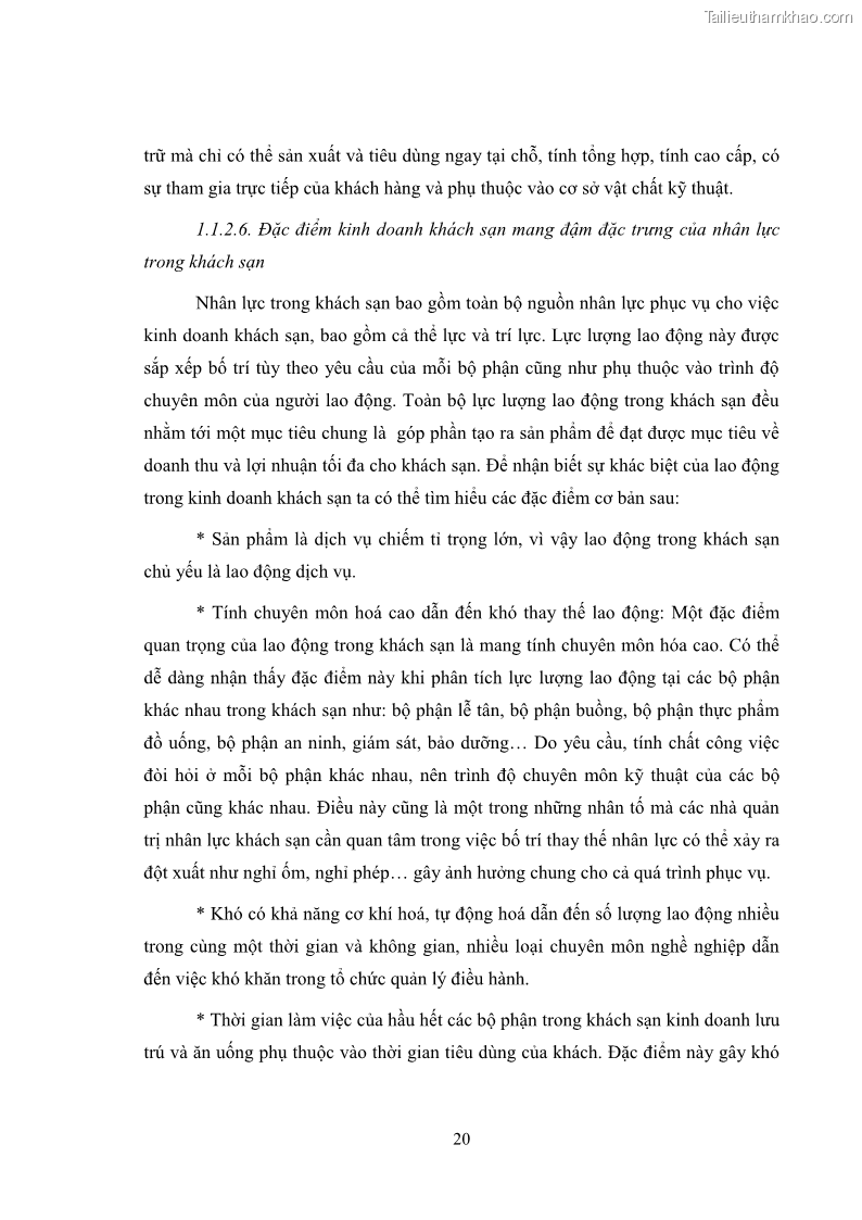 Luận văn thạc sĩ du lịch Áp dụng tiêu chuẩn kỹ năng nghề du lịch Việt Nam VTOS vào nghiên cứu lĩnh vực an ninh – an toàn trong các khách sạn 4 sao tại Hải Phòng - 2 Trang 20