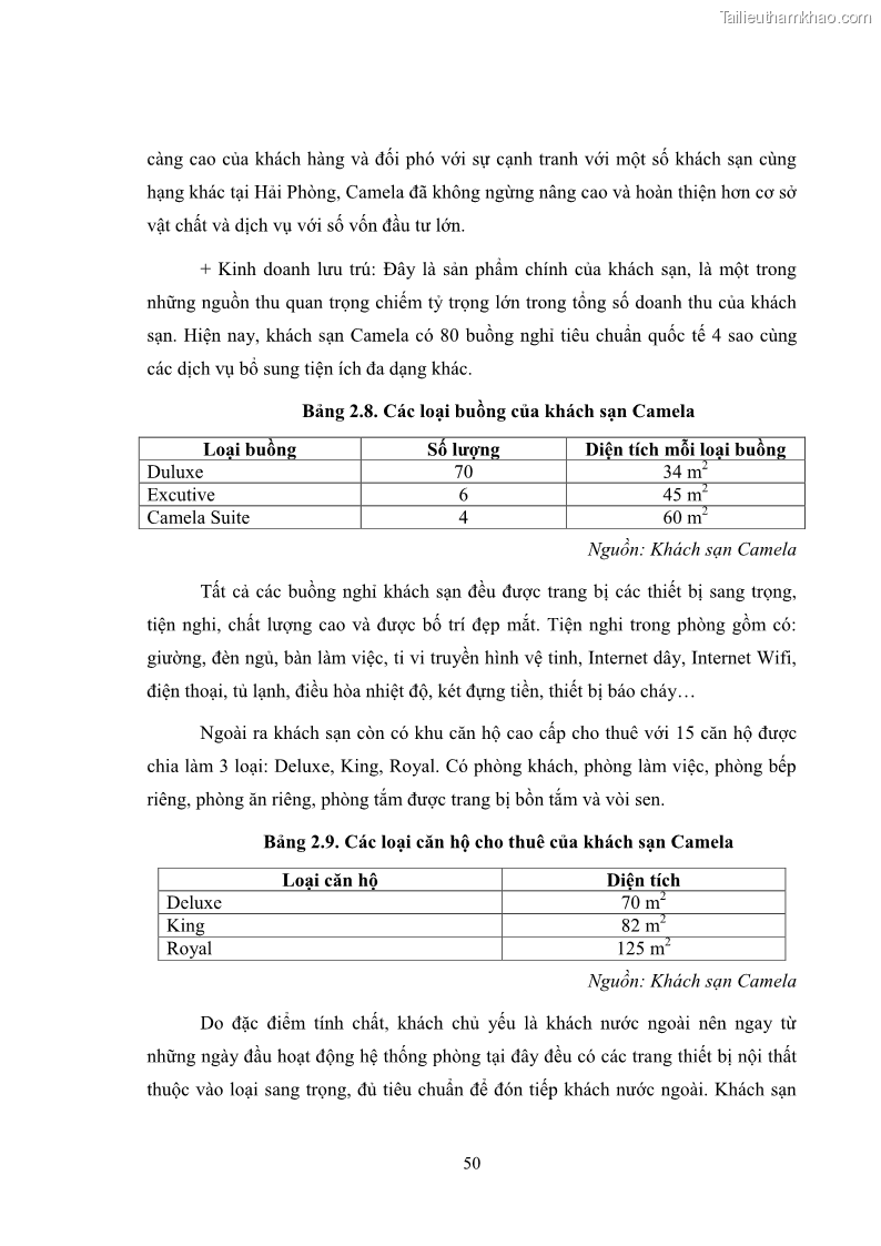 Luận văn thạc sĩ du lịch Áp dụng tiêu chuẩn kỹ năng nghề du lịch Việt Nam VTOS vào nghiên cứu lĩnh vực an ninh – an toàn trong các khách sạn 4 sao tại Hải Phòng - 5 Trang 50