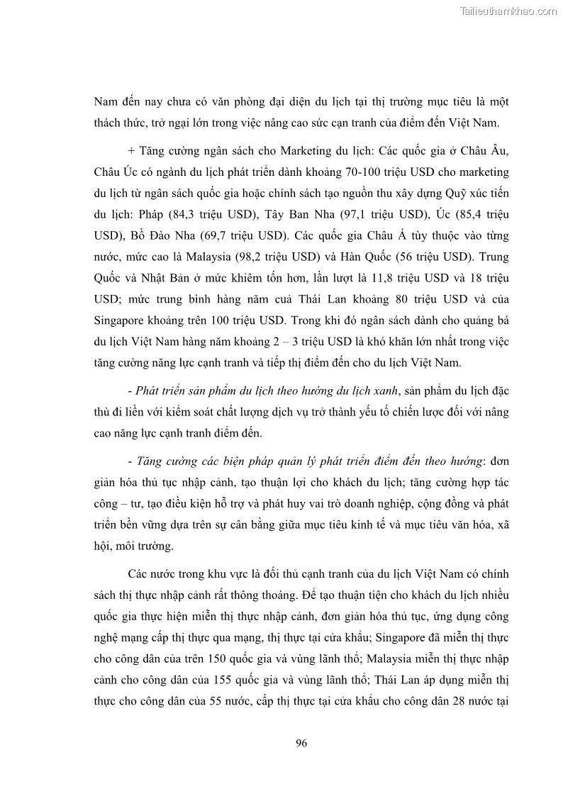 Luận văn thạc sĩ du lịch Áp dụng tiêu chuẩn kỹ năng nghề du lịch Việt Nam VTOS vào nghiên cứu lĩnh vực an ninh – an toàn trong các khách sạn 4 sao tại Hải Phòng - 8 Trang 96