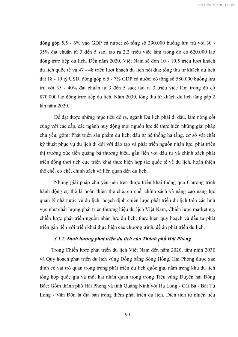 Luận văn thạc sĩ du lịch Áp dụng tiêu chuẩn kỹ năng nghề du lịch Việt Nam VTOS vào nghiên cứu lĩnh vực an ninh – an toàn trong các khách sạn 4 sao tại Hải Phòng - 8 Trang 90