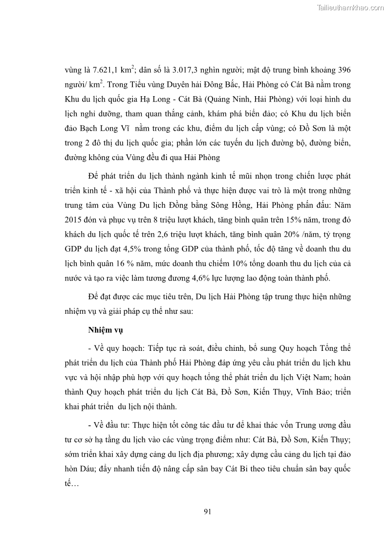 Luận văn thạc sĩ du lịch Áp dụng tiêu chuẩn kỹ năng nghề du lịch Việt Nam VTOS vào nghiên cứu lĩnh vực an ninh – an toàn trong các khách sạn 4 sao tại Hải Phòng - 8 Trang 91