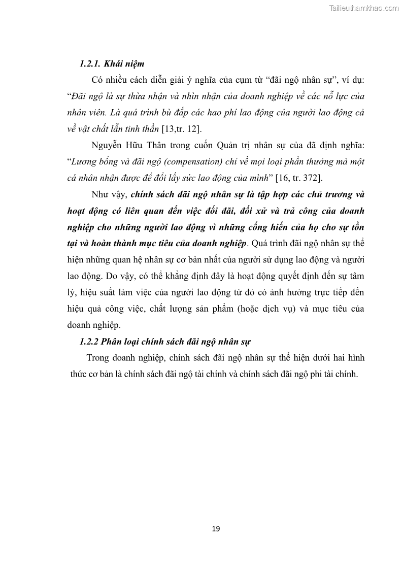 Luận văn thạc sĩ du lịch Nghiên cứu chính sách đãi ngộ nhân viên bộ phận tiền sảnh tại một số khách sạn bốn sao trên địa bàn thành phố Đà Lạt - 3 Trang 28