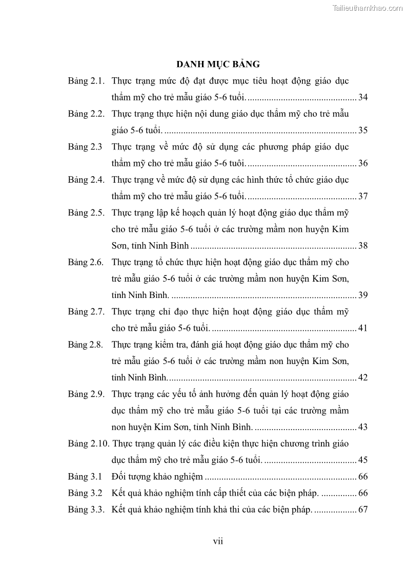Luận văn thạc sĩ quản lý giáo dục Quản lý hoạt động giáo dục thẩm mỹ cho trẻ 5-6 tuổi ở các trường mầm non huyện Kim Sơn, tỉnh Ninh Bình - 1 Trang 9