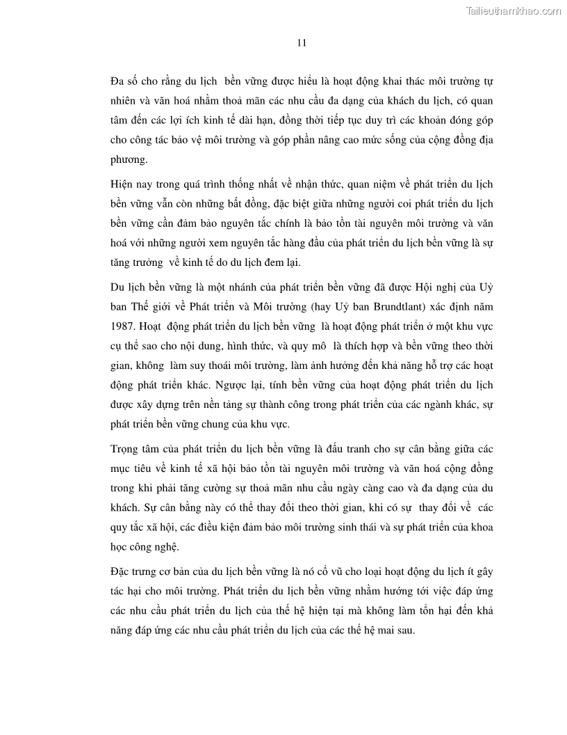 Luận văn thạc sỹ Nghiên cứu đề xuất các giải pháp bảo vệ môi trường theo định hướng phát triển bền vững du lịch tỉnh Bình Thuận - 2 Trang 23