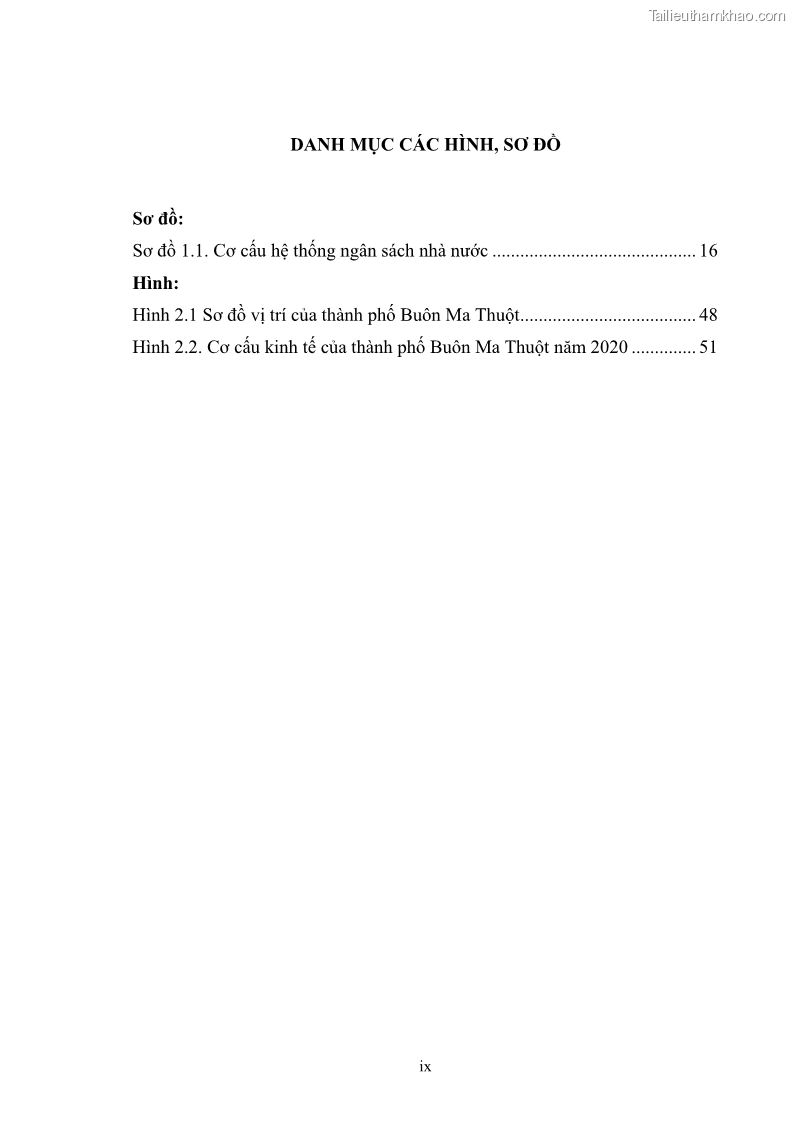 Luận văn thạc sĩ quản lý công Quản lý chi ngân sách nhà nước trên địa bàn thành phố Buôn Ma Thuột, tỉnh Đắk Lắk - 1 Trang 11