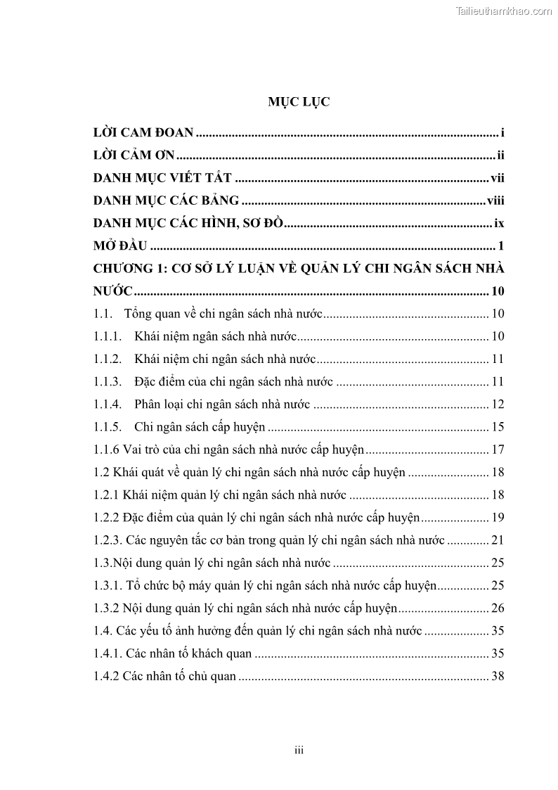 Luận văn thạc sĩ quản lý công Quản lý chi ngân sách nhà nước trên địa bàn thành phố Buôn Ma Thuột, tỉnh Đắk Lắk - 1 Trang 5