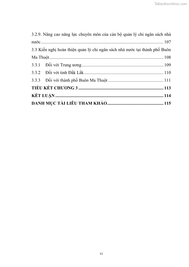 Luận văn thạc sĩ quản lý công Quản lý chi ngân sách nhà nước trên địa bàn thành phố Buôn Ma Thuột, tỉnh Đắk Lắk - 1 Trang 8