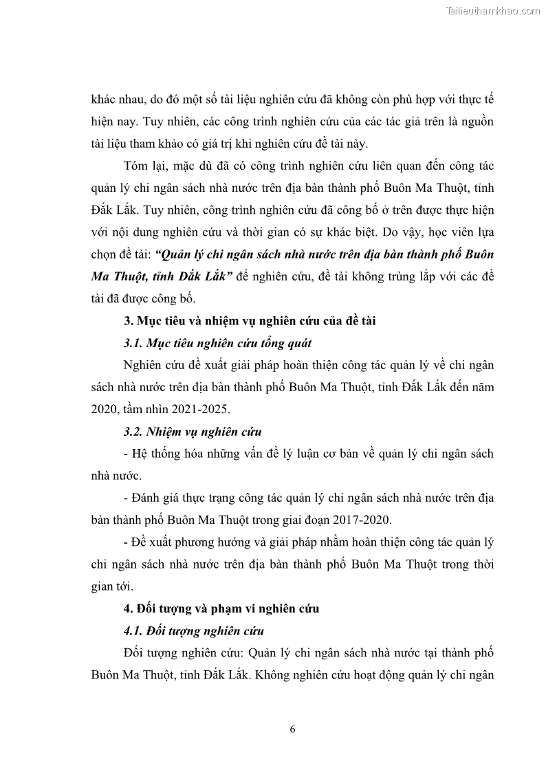 Luận văn thạc sĩ quản lý công Quản lý chi ngân sách nhà nước trên địa bàn thành phố Buôn Ma Thuột, tỉnh Đắk Lắk - 2 Trang 17