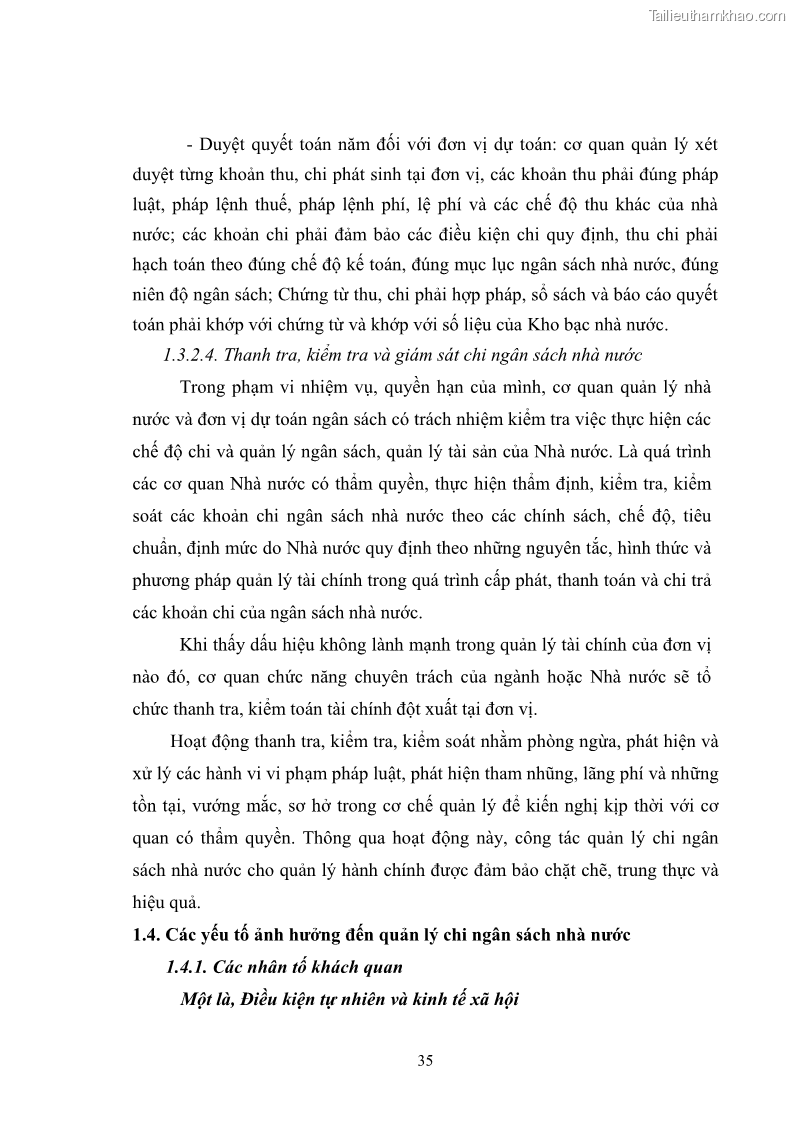 Luận văn thạc sĩ quản lý công Quản lý chi ngân sách nhà nước trên địa bàn thành phố Buôn Ma Thuột, tỉnh Đắk Lắk - 4 Trang 46