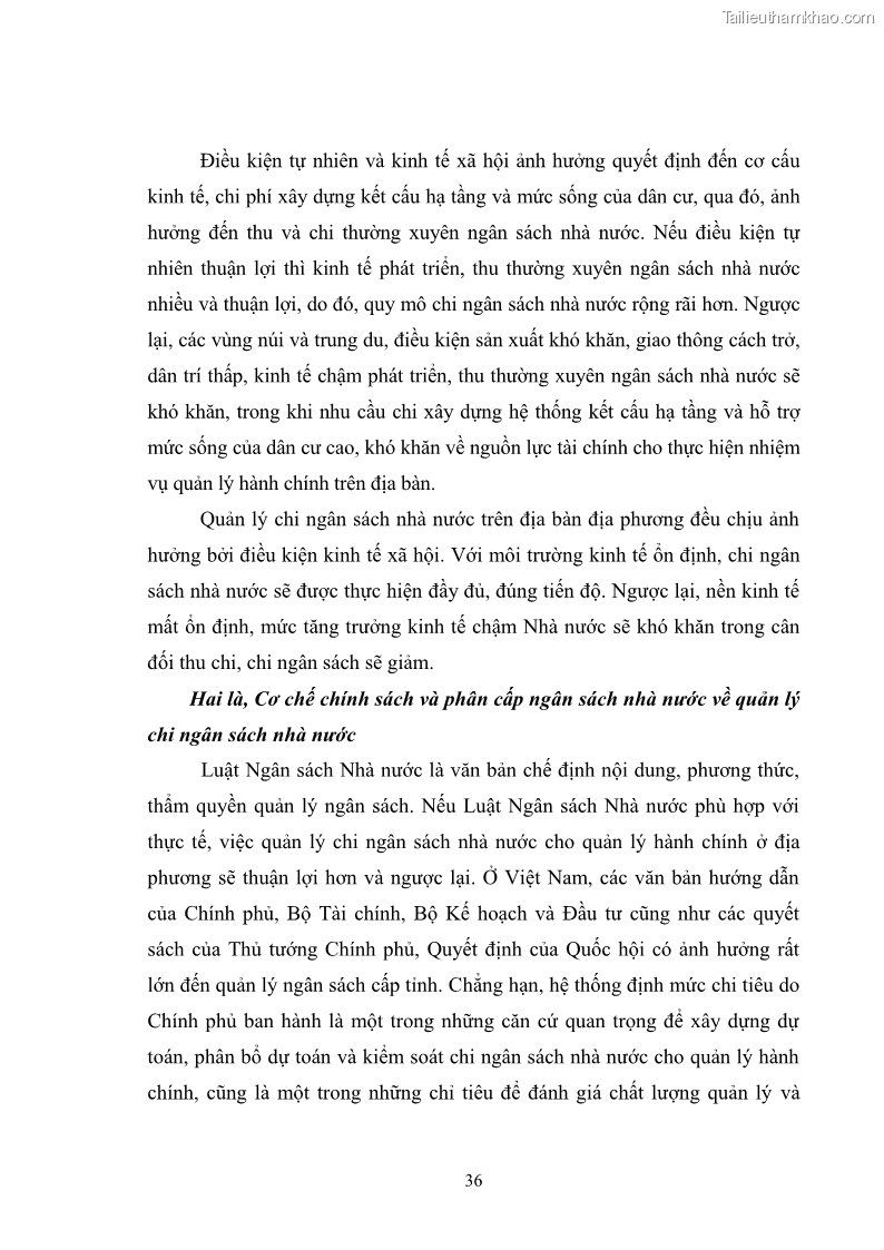Luận văn thạc sĩ quản lý công Quản lý chi ngân sách nhà nước trên địa bàn thành phố Buôn Ma Thuột, tỉnh Đắk Lắk - 4 Trang 47